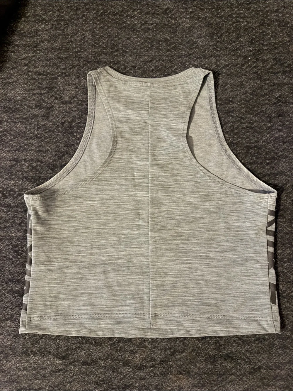 Nike Light Gray Girls' Active Tank with Side Logo